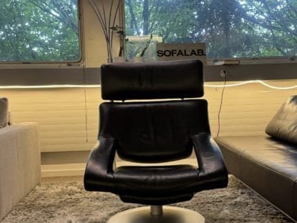 De Sede 255 Lounge chair with extendable footrest – Occasion sofa for sale at SofaLab
