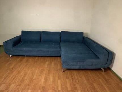 Corner Sofa Pastellblau Ink.Lieferung – Occasion sofa for sale at SofaLab