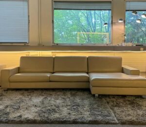Genuine leatherCorner Sofa Beige by Pfister – Occasion sofa for sale at SofaLab