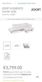 Total Corner Sofa by Joop! – Occasion sofa for sale at SofaLab