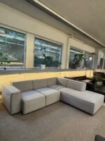 Corner Sofa Light grey with electro bed function – Occasion sofa for sale at SofaLab