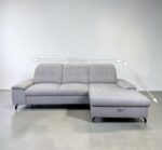 Corner Sofa Grey with sleep function and storage space - Image 11