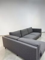 Corner Sofa by Comfortly Grey with removable pillow