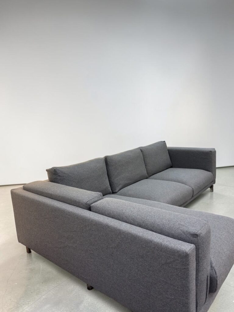 Corner Sofa by Comfortly Grey with removable pillow