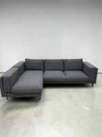 Corner Sofa by Comfortly Grey with removable pillow