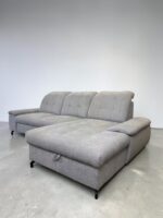 Corner Sofa Grey with sleep function and storage space - Image 9