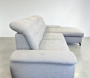 Corner Sofa Grey with sleeping function and storage space – Occasion sofa for sale at SofaLab