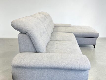 Corner Sofa Grey with sleeping function and storage space – Occasion sofa for sale at SofaLab