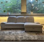 Corner Sofa Grey with sleeping function and storage space – Occasion sofa for sale at SofaLab