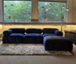 Modular sofa navy blue, new condition – Occasion sofa for sale at SofaLab