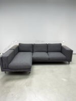 Corner Sofa by Comfortly Grey with removable pillow