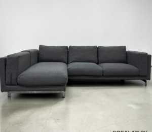 Corner Sofa by Comfortly Grey with removable pillows – Occasion sofa for sale at SofaLab