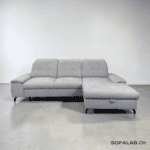 Corner Sofa Grey with sleeping function and storage space – Occasion sofa for sale at SofaLab