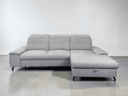 Ecksofa Grau mit Schlaffunktion und Stauraum – Occasion Sofa kaufen bei SofaLab
