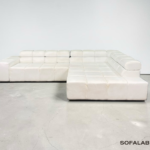 Corner Sofa of real buffalo leather with pull-out bed – buy Occasion sofa at SofaLab
