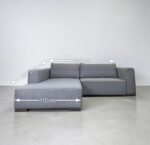 Heaven Tom Tailor Corner Sofa Light grey with bed function