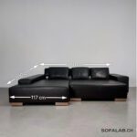 Ewald Schillig Corner Sofa Nappalder Black with sleep function – Picture 16