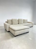 Beiges Corner Sofa With bed function and storage space
