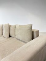 Beiges Corner Sofa With bed function and storage space