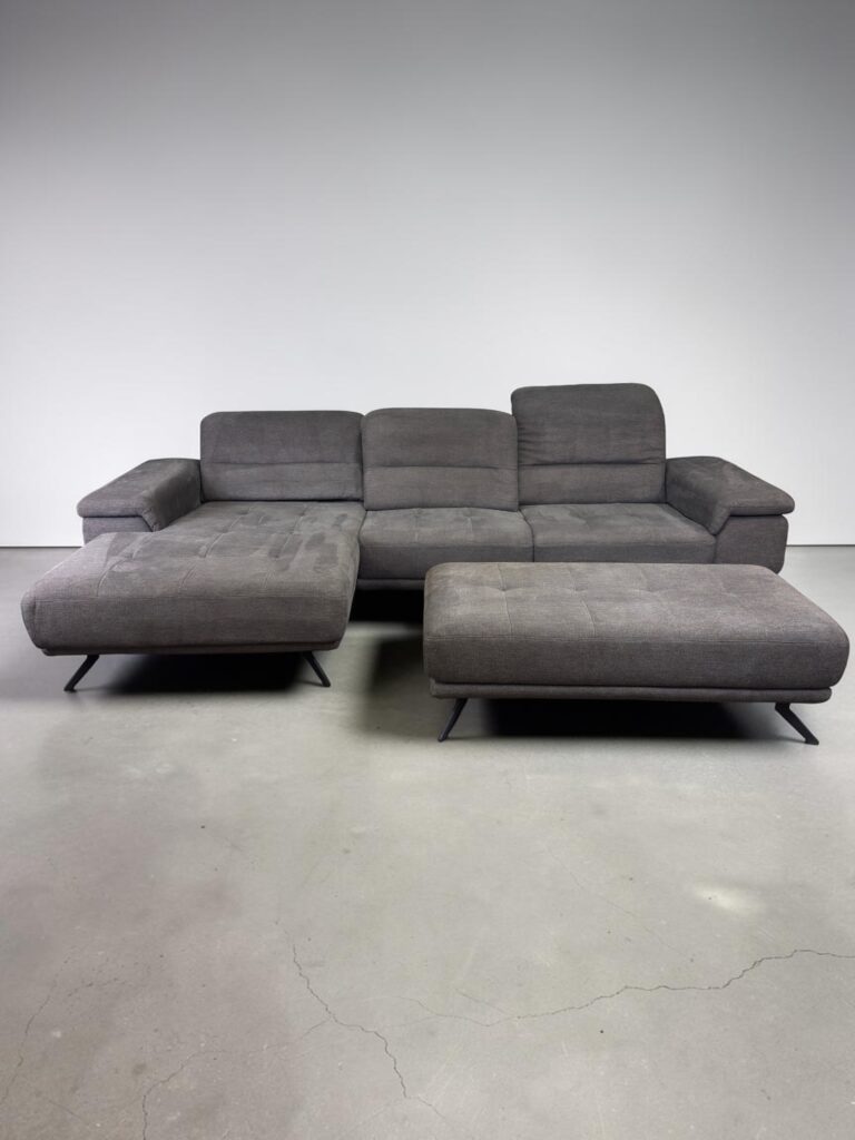 Ecksofa Taipei mit elektrischer Bettfunktion und Hooker