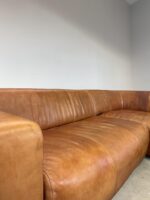 Bullfrog Ecksofa Terracotta Echtleder gewachst Vintage 1980er #852 – Bild 7