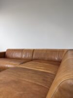 Bullfrog Ecksofa Terracotta Echtleder gewachst Vintage 1980er #852 – Bild 8