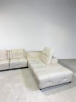 Natuzzi Corner Sofa Leather cream – picture 3