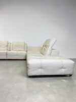 Natuzzi Corner Sofa Leather cream – picture 5