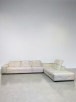 Natuzzi Corner Sofa Leather cream – picture 6