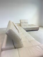Natuzzi Corner Sofa Leather cream – picture 7