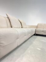 Natuzzi Corner Sofa Leather cream – picture 10