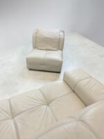 Natuzzi Corner Sofa Leather cream – picture 11