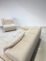 Natuzzi Corner Sofa Leather cream – picture 9