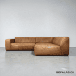 Corner Sofa Terracotta made of real leather by Bullfrog Germany – Buy Occasion Sofa at SofaLab