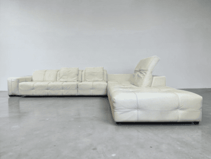 Natuzzi Designer-Ecksofa Creme aus Schaffell-Leder – Occasion Sofa kaufen bei SofaLab