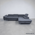 Grey Corner Sofa with sleep function and storage space – buy Occasion Sofa from SofaLab