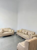 3-teiliges Wohnzimmer-Sofaset Sandbeige - Image 10