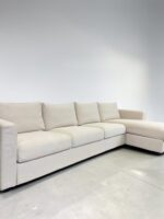 Ecksofa aus beige Stoff mit abnehmbaren Kissen - Image 4
