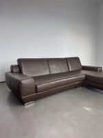 Ponsel Ecksofa Nubukleder Schokoladenbraun - Image 9