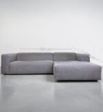 SITS Corner Sofa of light gray fabric - Image 10