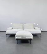 2-Sitzer-Sofa-Set Hellbeige mit Fußstütze - Image 8