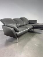 W. Schillig Ecksofa Nappaleder Dunkeloliv - Image 4