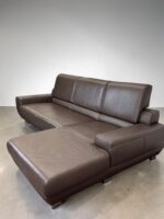 Ponsel Ecksofa Nubukleder Schokoladenbraun - Image 6