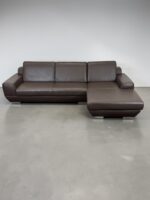 Ponsel Ecksofa Nubukleder Schokoladenbraun - Image 4