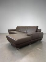 Ponsel Ecksofa Nubukleder Schokoladenbraun - Image 3
