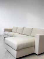 Ecksofa aus beige Stoff mit abnehmbaren Kissen - Image 6