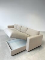 Ecksofa aus beige Stoff mit abnehmbaren Kissen - Image 3