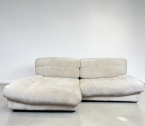 GUTMANN Corner Sofa, cream-beiger fabric Made in Germany – Occasion sofa buy at SofaLab