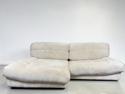 GUTMANN Corner Sofa, cream-beiger fabric Made in Germany – Occasion sofa buy at SofaLab