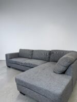 Ecksofa, hellgrauer Stoff gratis lieferung - Image 2